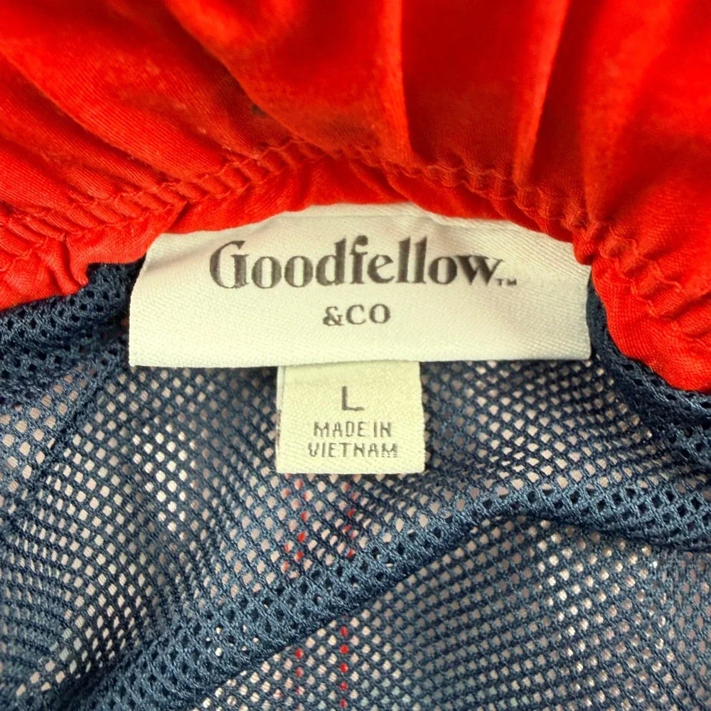 Goodfellow & Co Swim Trunks Men's‎ L Red Blue Stars Stripes American Flag Shorts